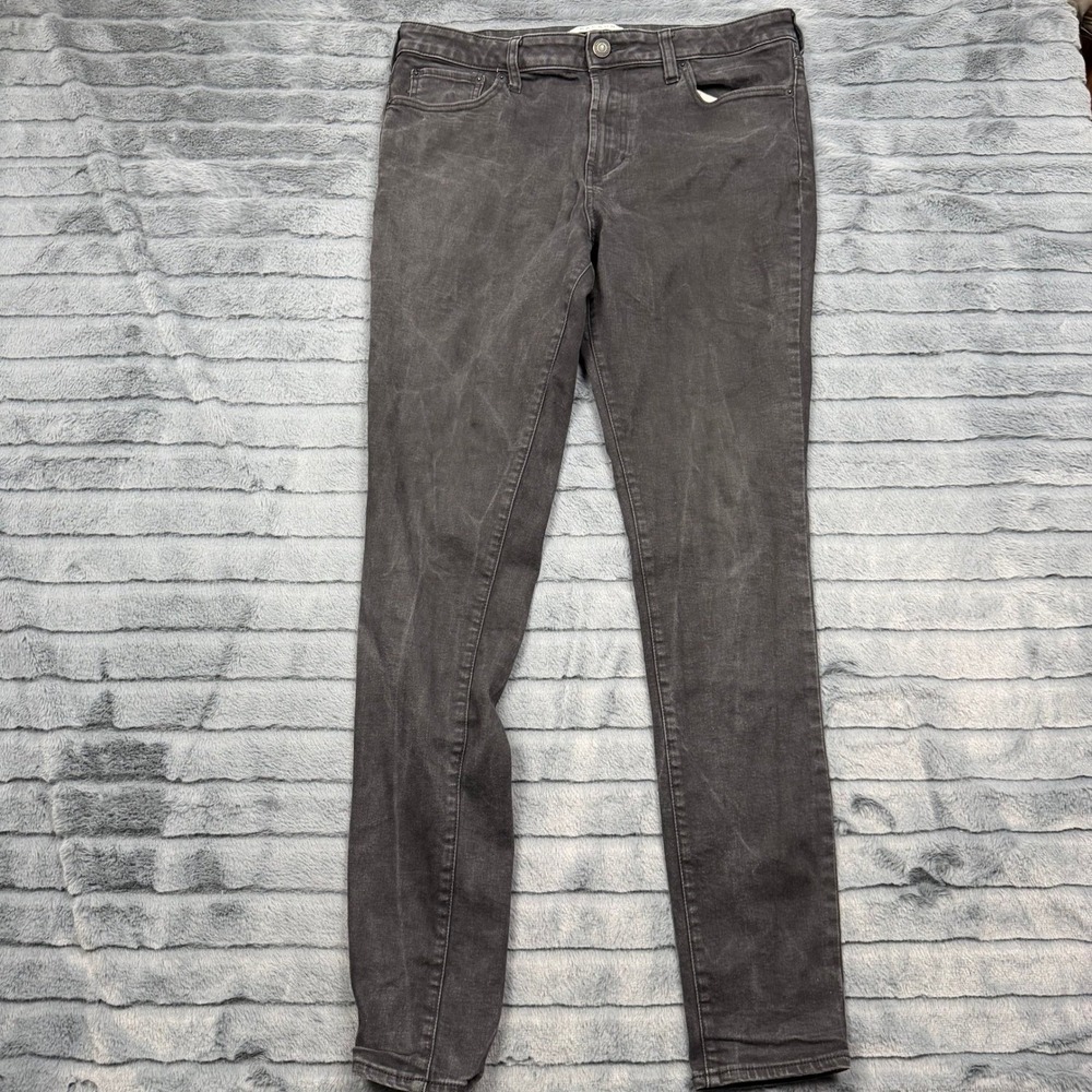 PacSun Stacked Skinny Jeans Mens 33x32 Faded Black Dark Grey Denim RN090233
